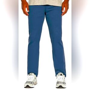 NWT: Men's Slim Fit (5 Pocket) Pants Stretch Twill (Majolica Blue) (Size 40 x32)